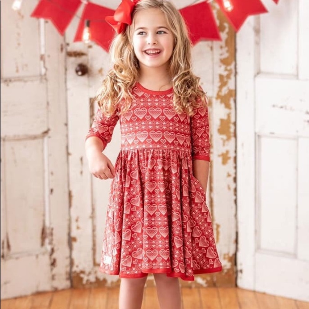 Heart Twirl Dress - size 2T
